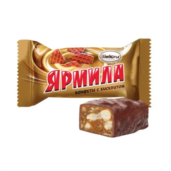 Конфета Ярмила с бисквитом Акконд